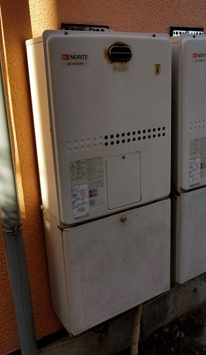 東京都日野市O様、交換工事前、ノーリツのGH-10000W